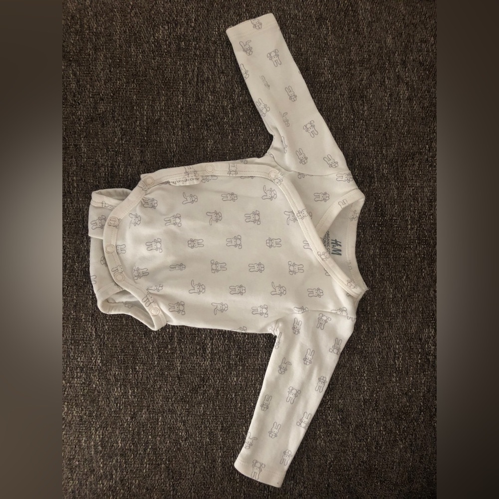 H&M Side snap Bunny Onesie